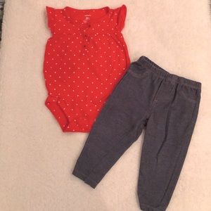 Carter’s Girls 12 month outfit